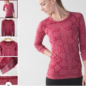 Lululemon Swiftly Tech Long Sleeve Cranberry Sz 6
